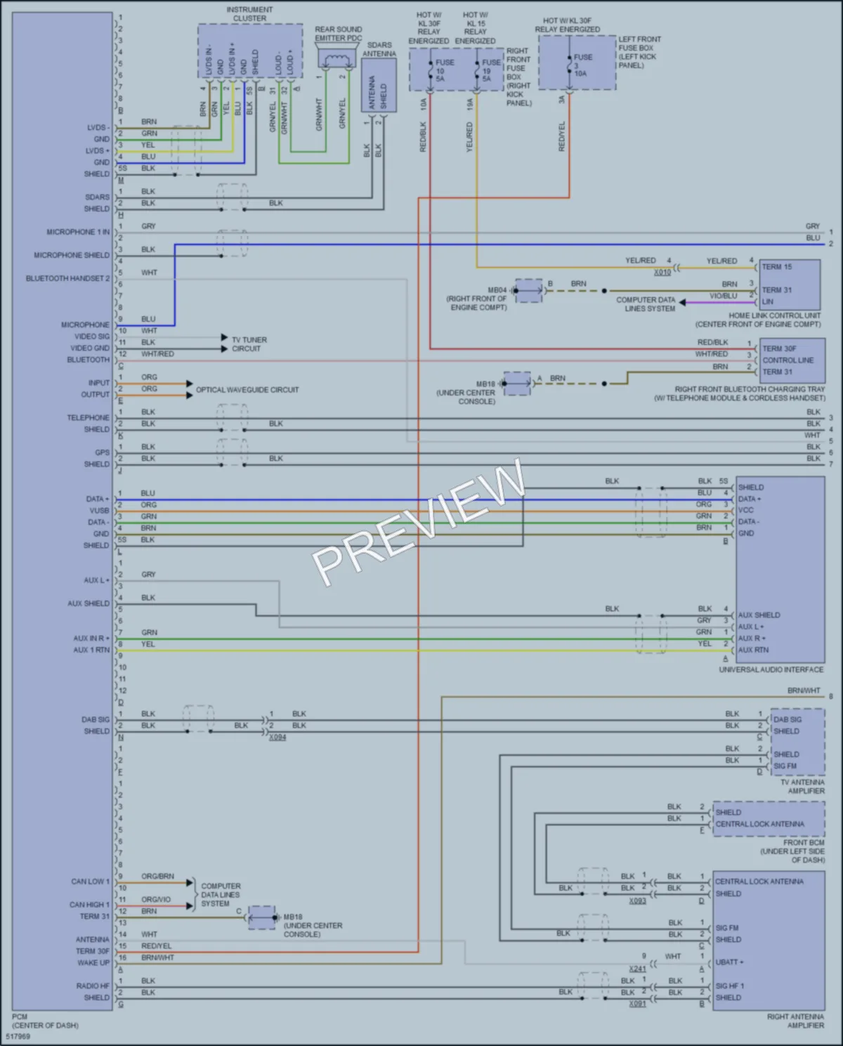 2016 Porsche Panamera Navigation wiring diagram preview