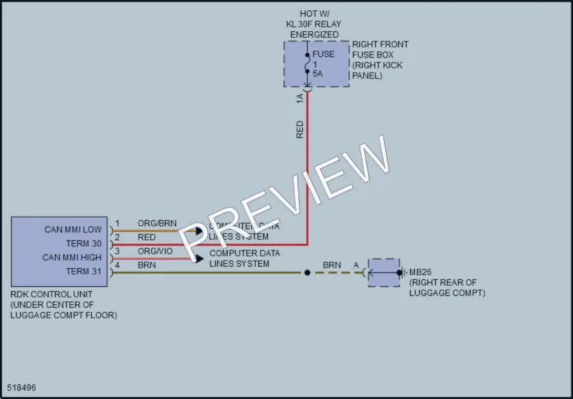2016 Porsche Panamera Warning Systems wiring diagram preview