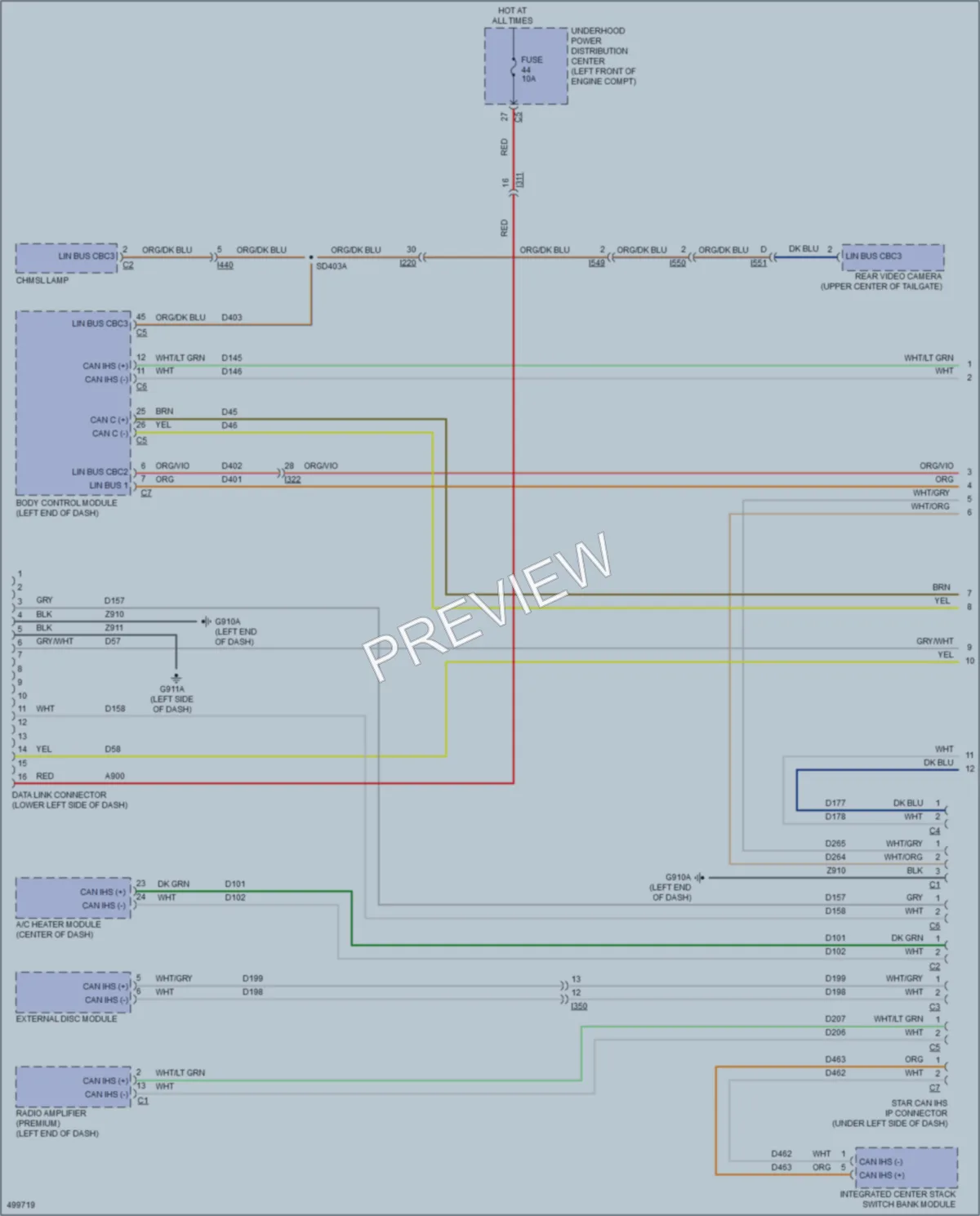 2016 Ram 2500Pickup Computer Data Lines wiring diagram preview