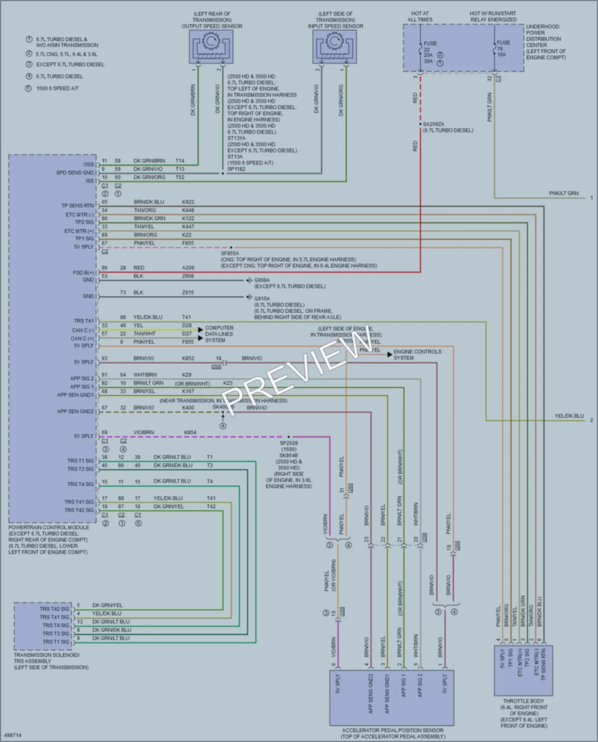 2016 Ram 3500Pickup Cruise Control wiring diagram preview