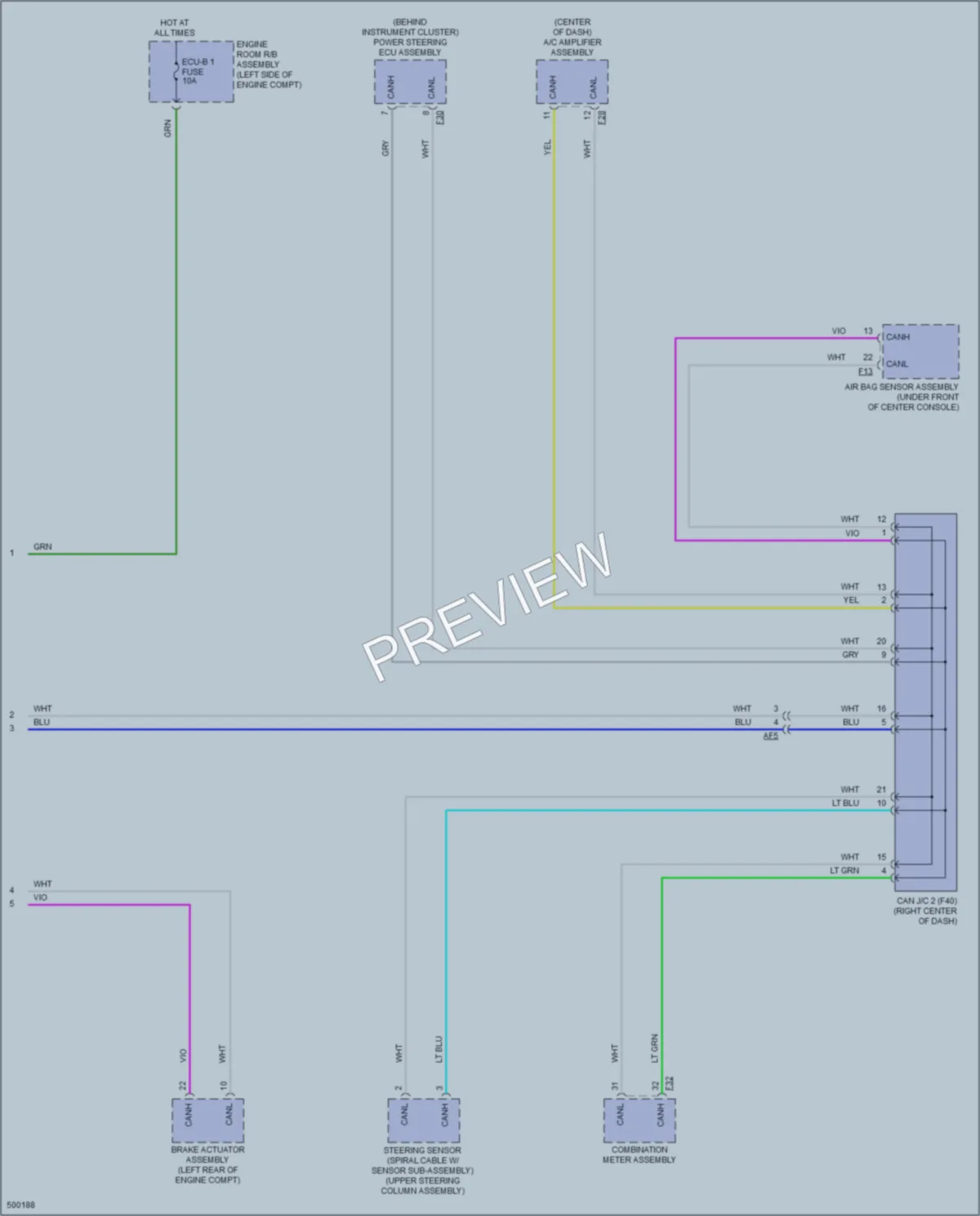 2016 Scion iM Body Control Modules wiring diagram preview