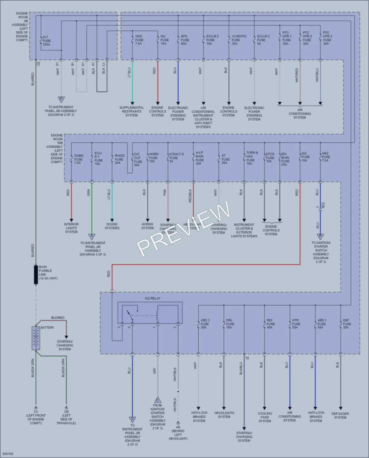 2016 Scion iM Power Distribution wiring diagram preview
