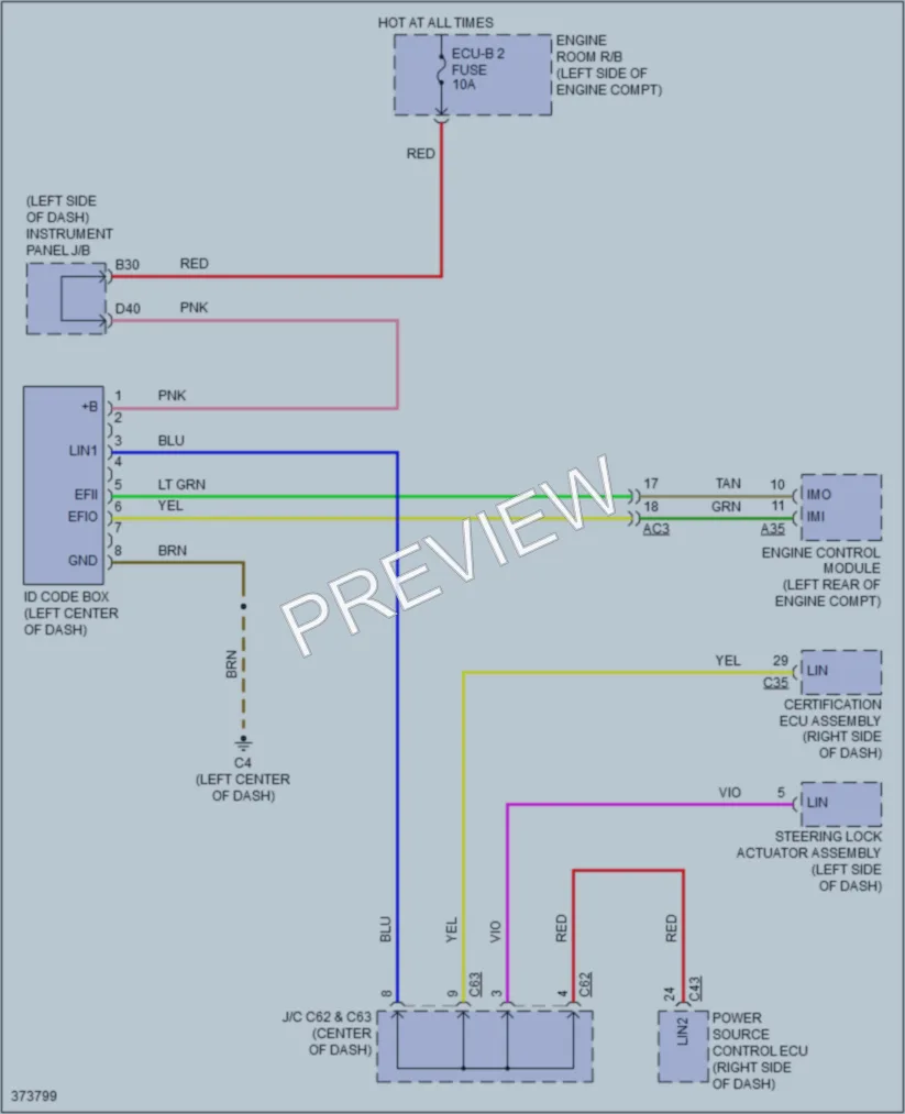 2016 Scion tC Anti Theft wiring diagram preview