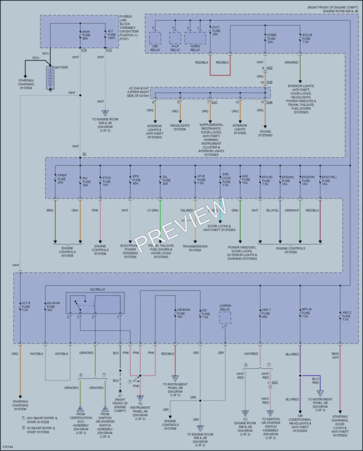 2016 Subaru BRZ Power Distribution wiring diagram preview