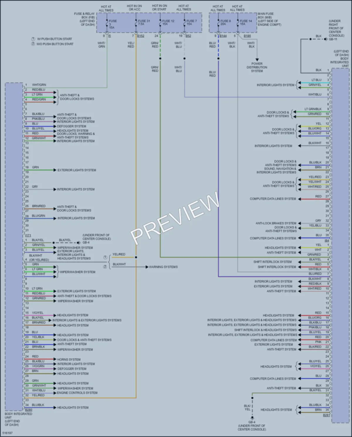 2016 Subaru Crosstrek Body Control Modules wiring diagram preview