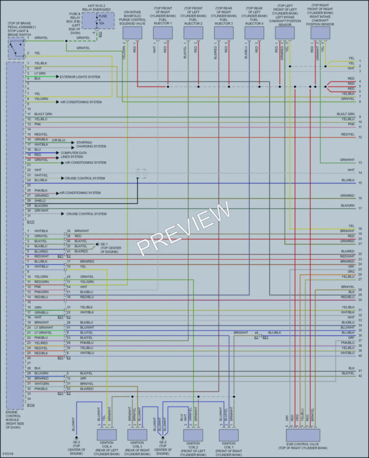 2016 Subaru Crosstrek Engine Performance wiring diagram preview