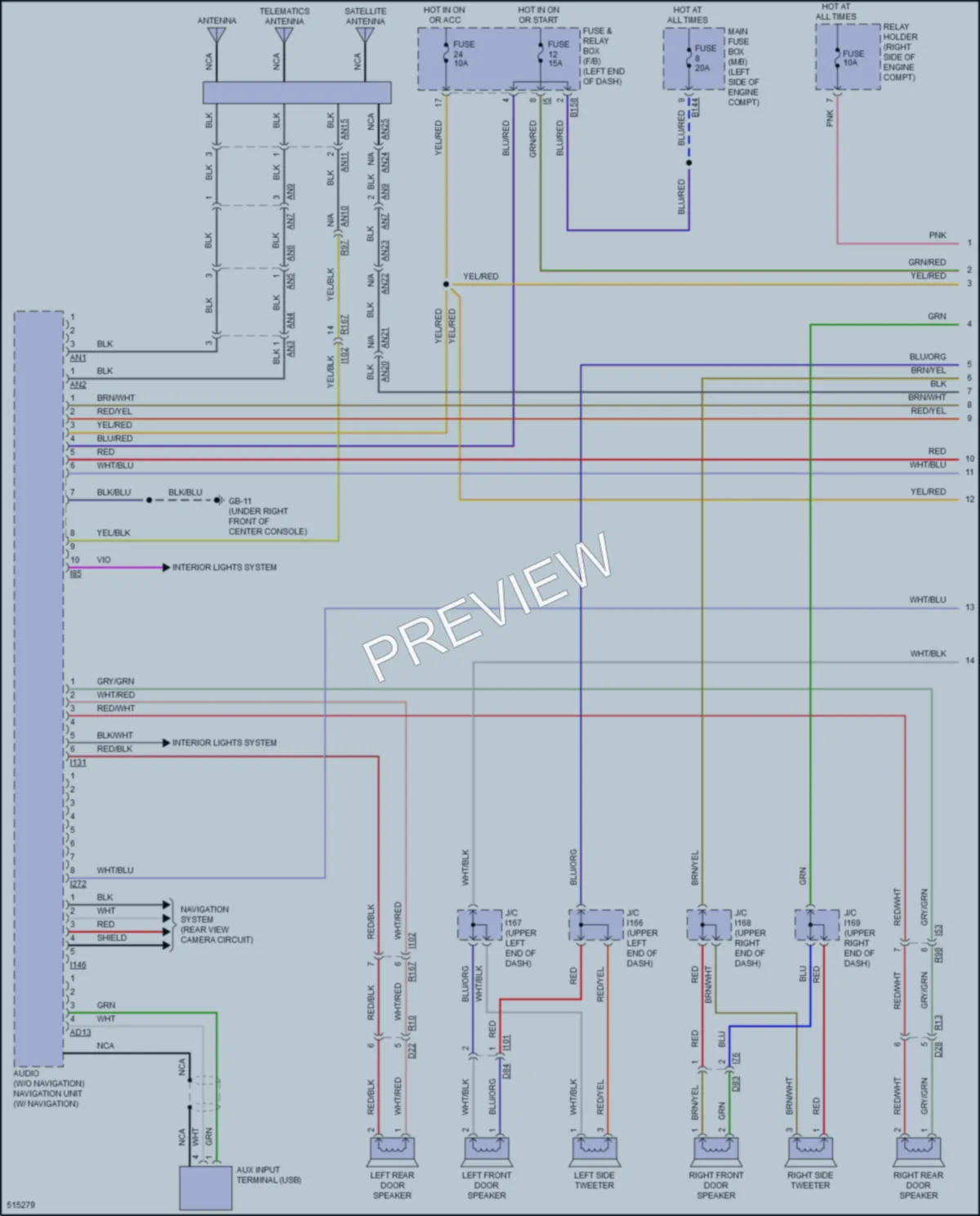 2016 Subaru Crosstrek Radio wiring diagram preview