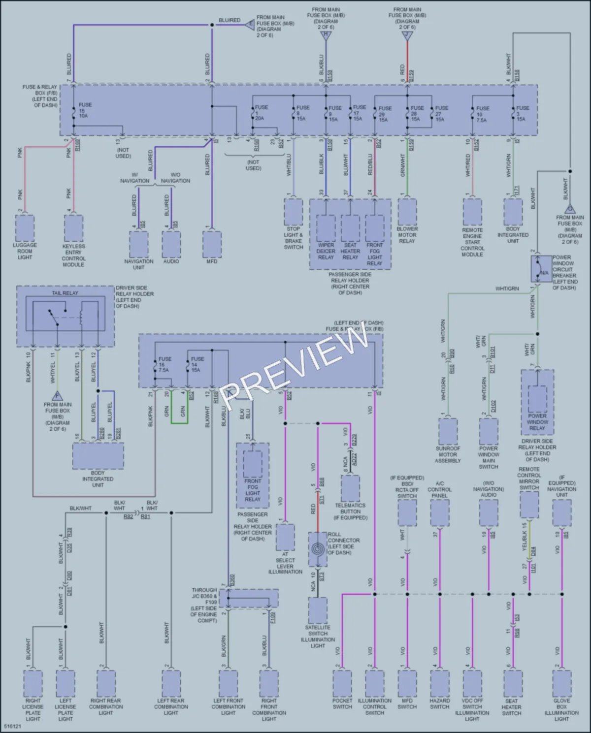2016 Subaru CrosstrekHybrid Power Distribution wiring diagram preview