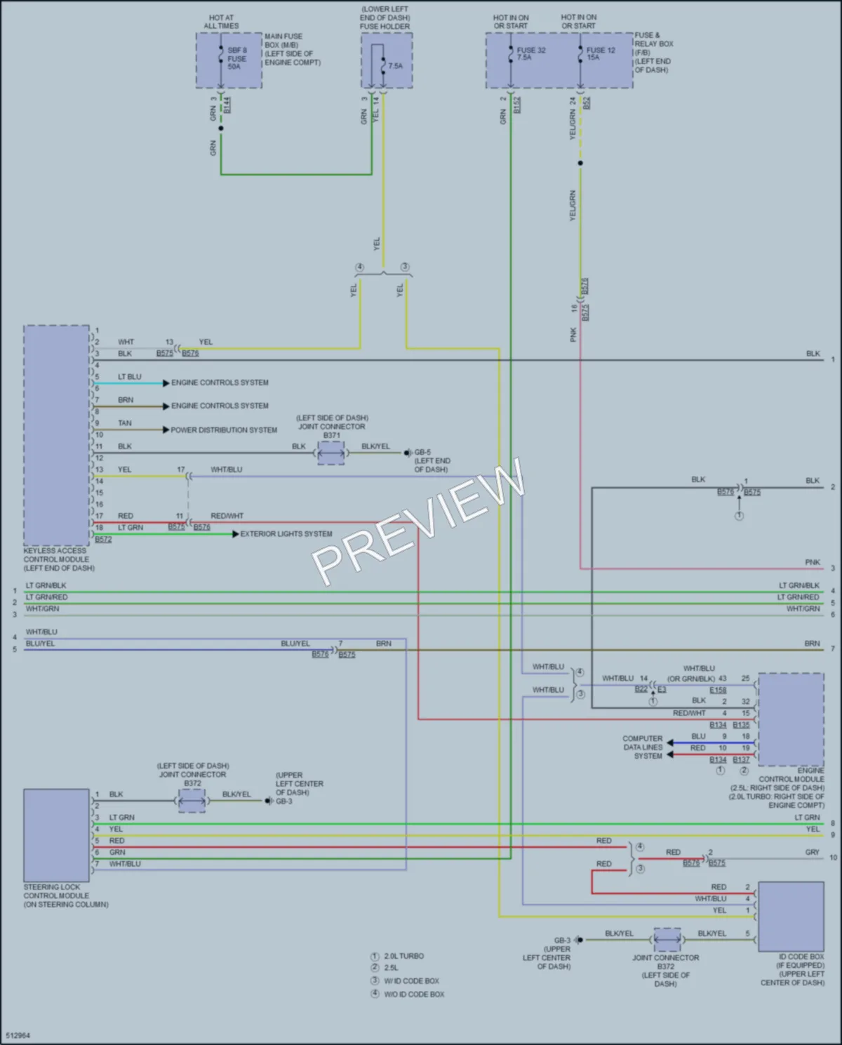 2016 Subaru Forester Anti Theft wiring diagram preview