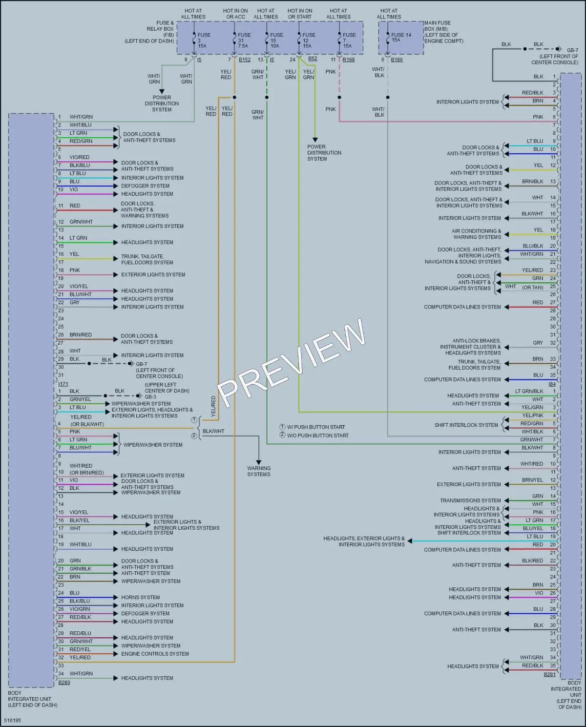2016 Subaru Forester Body Control Modules wiring diagram preview