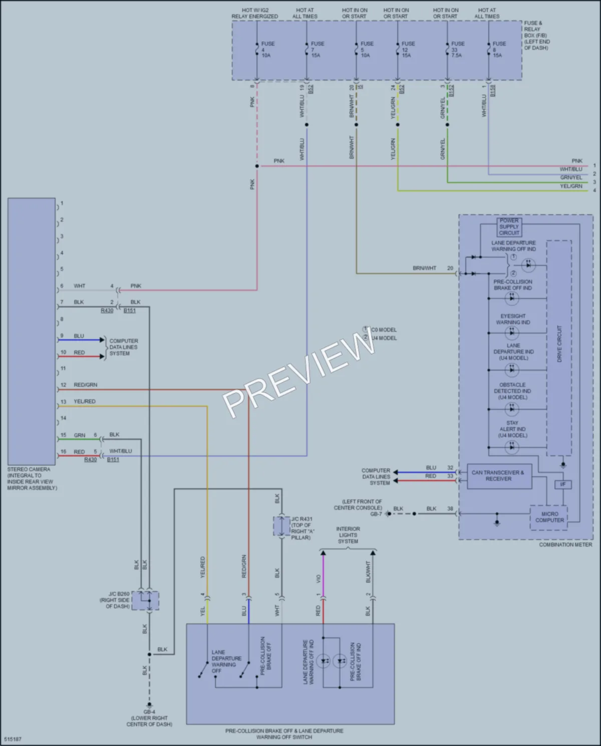 2016 Subaru Forester Navigation wiring diagram preview