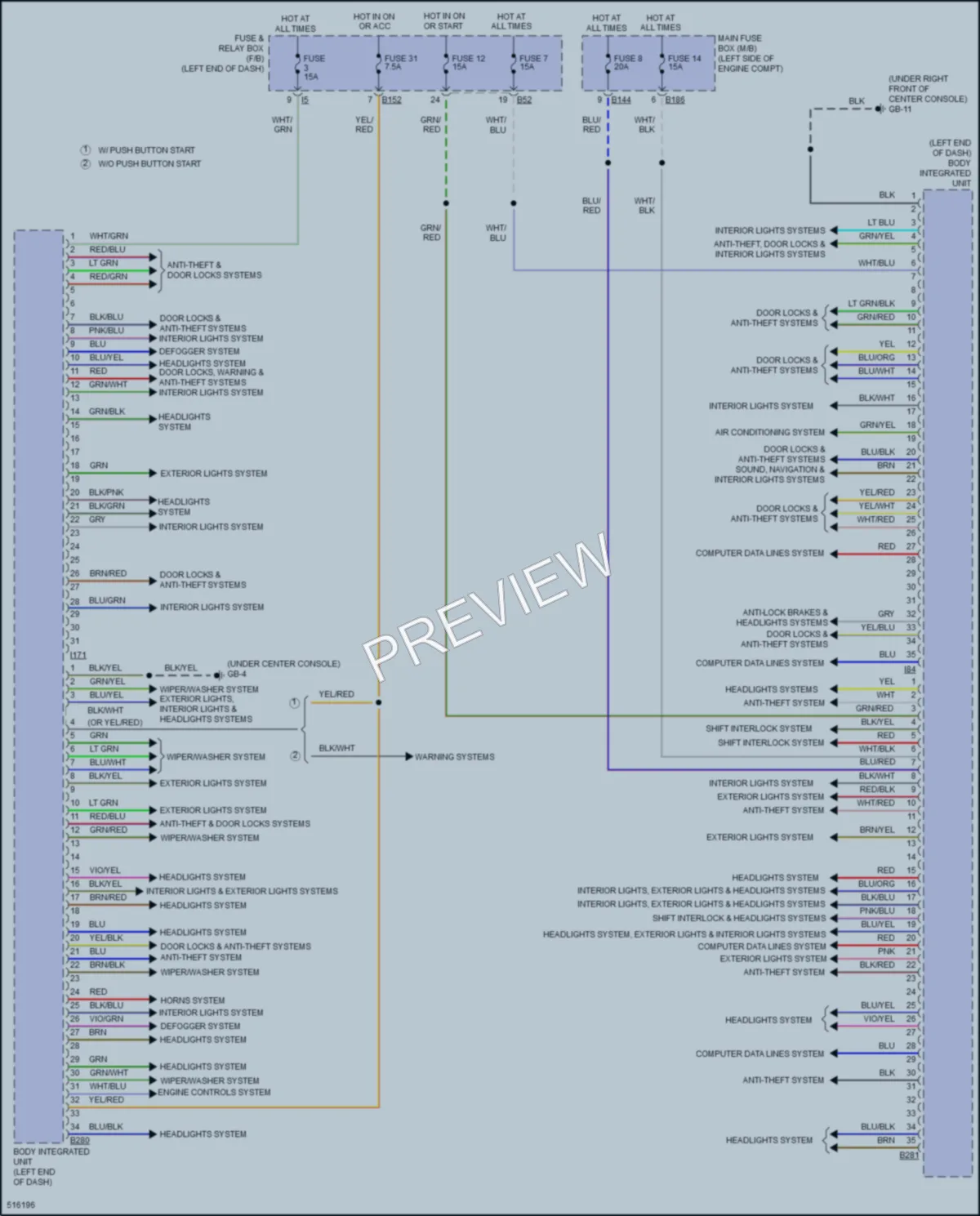 2016 Subaru Impreza Body Control Modules wiring diagram preview