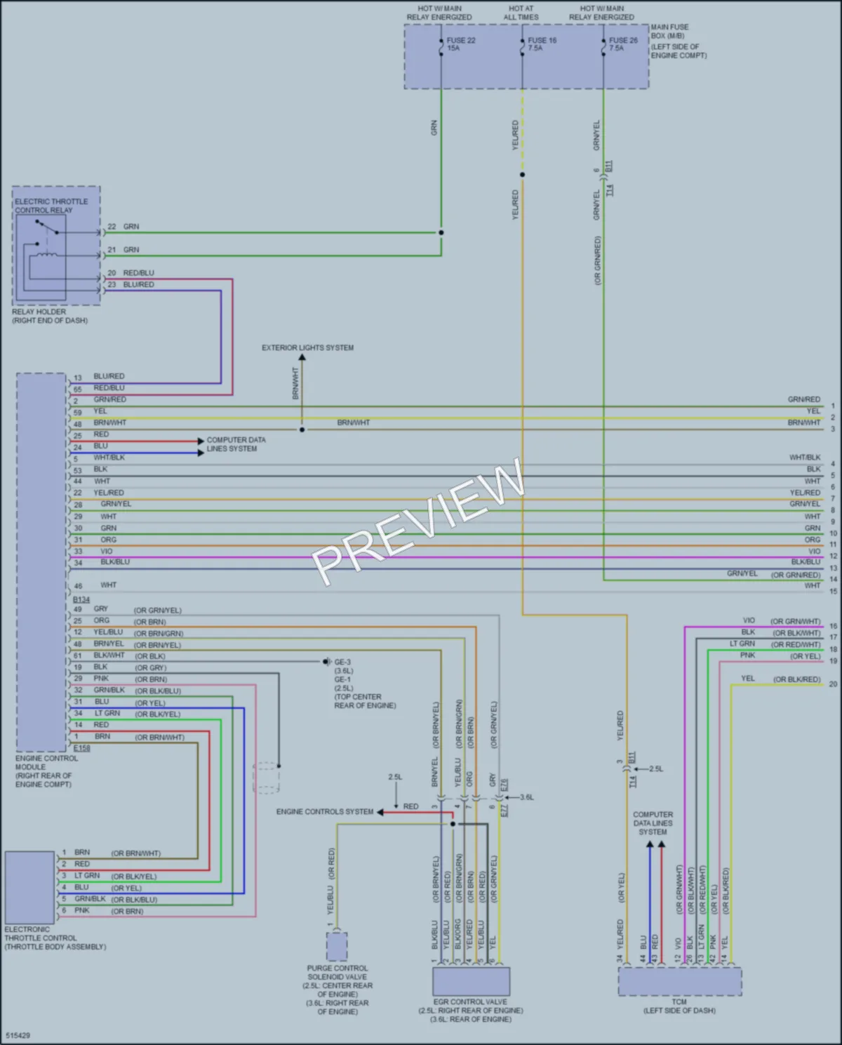 2016 Subaru Legacy Cruise Control wiring diagram preview