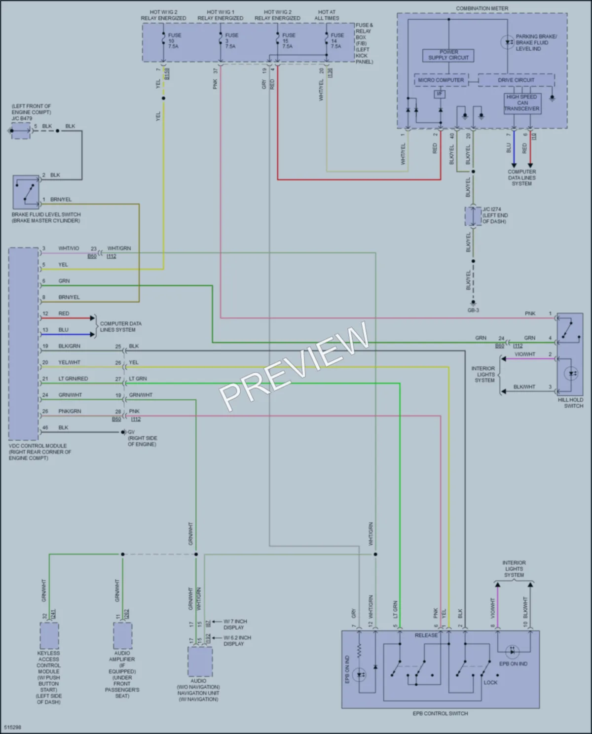 2016 Subaru Outback Shift Interlock wiring diagram preview