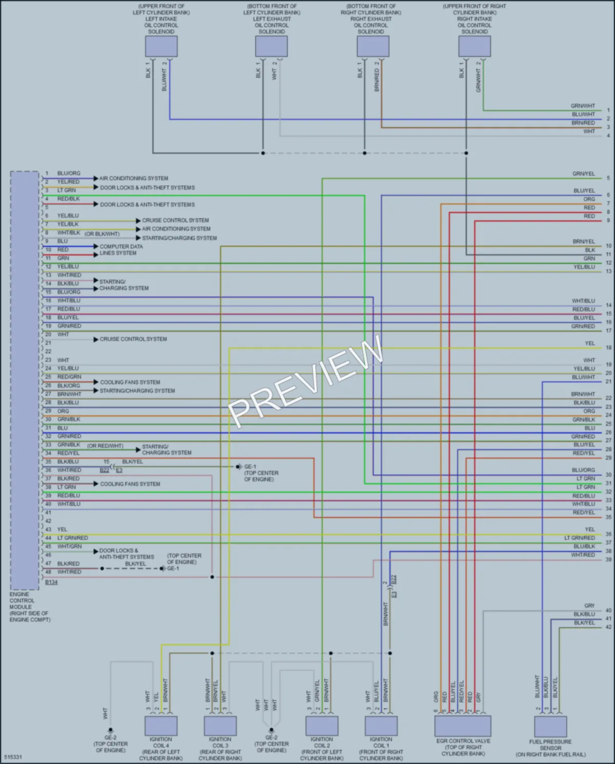 2016 Subaru WRX Engine Performance wiring diagram preview