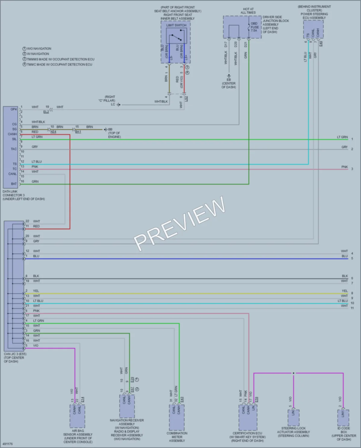 2016 Toyota Corolla Computer Data Lines wiring diagram preview