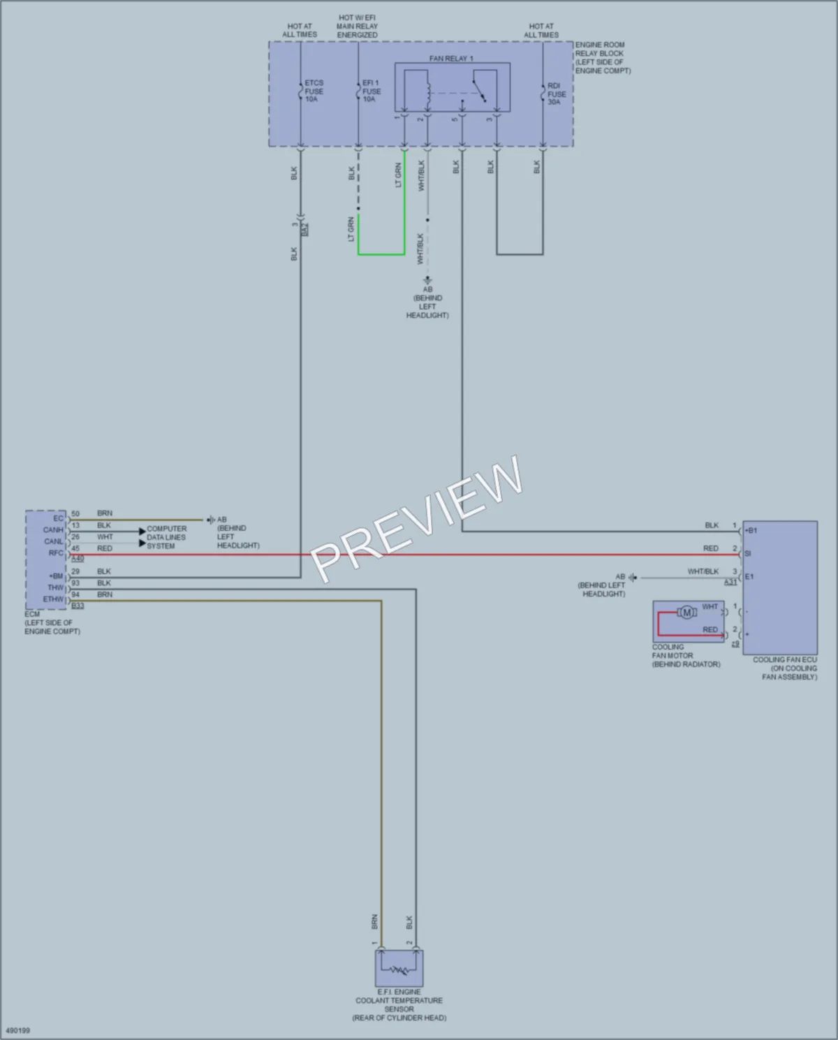 2016 Toyota Corolla Cooling Fan wiring diagram preview
