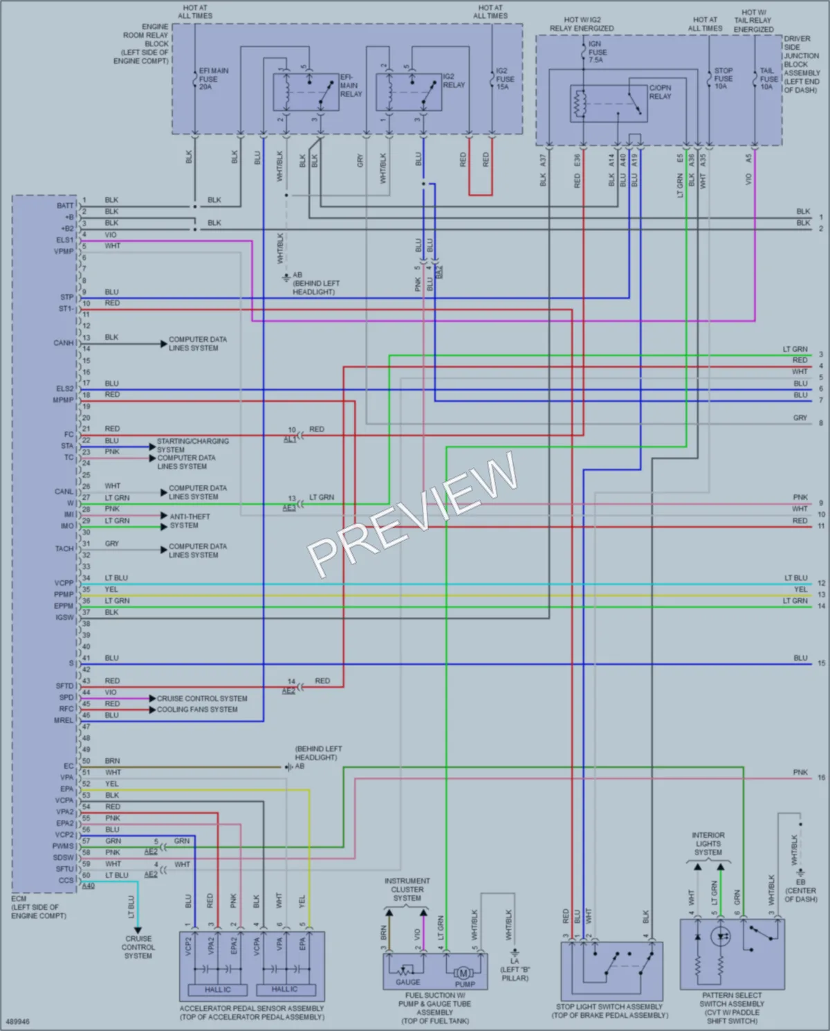 2016 Toyota Corolla Engine Performance wiring diagram preview