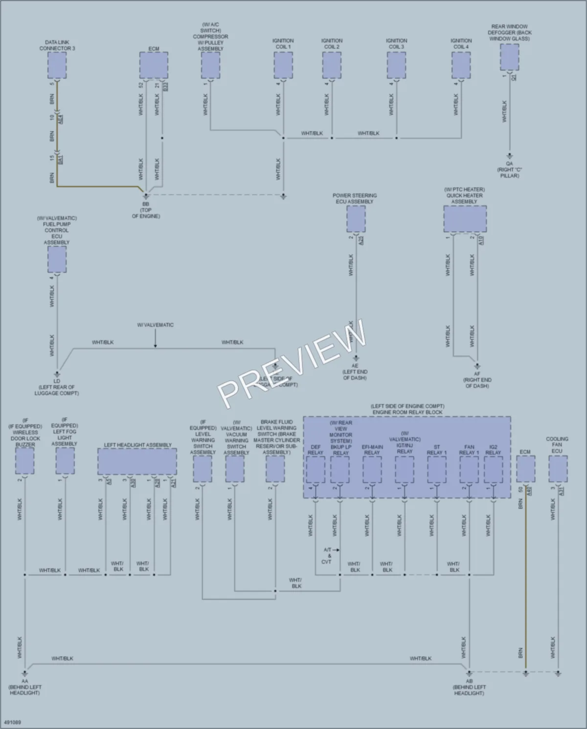 2016 Toyota Corolla Ground Distribution wiring diagram preview