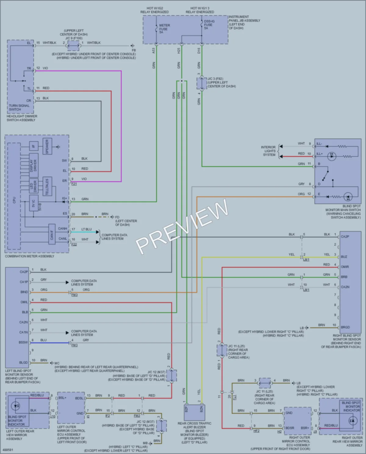 2016 Toyota HighlanderHybrid Navigation wiring diagram preview