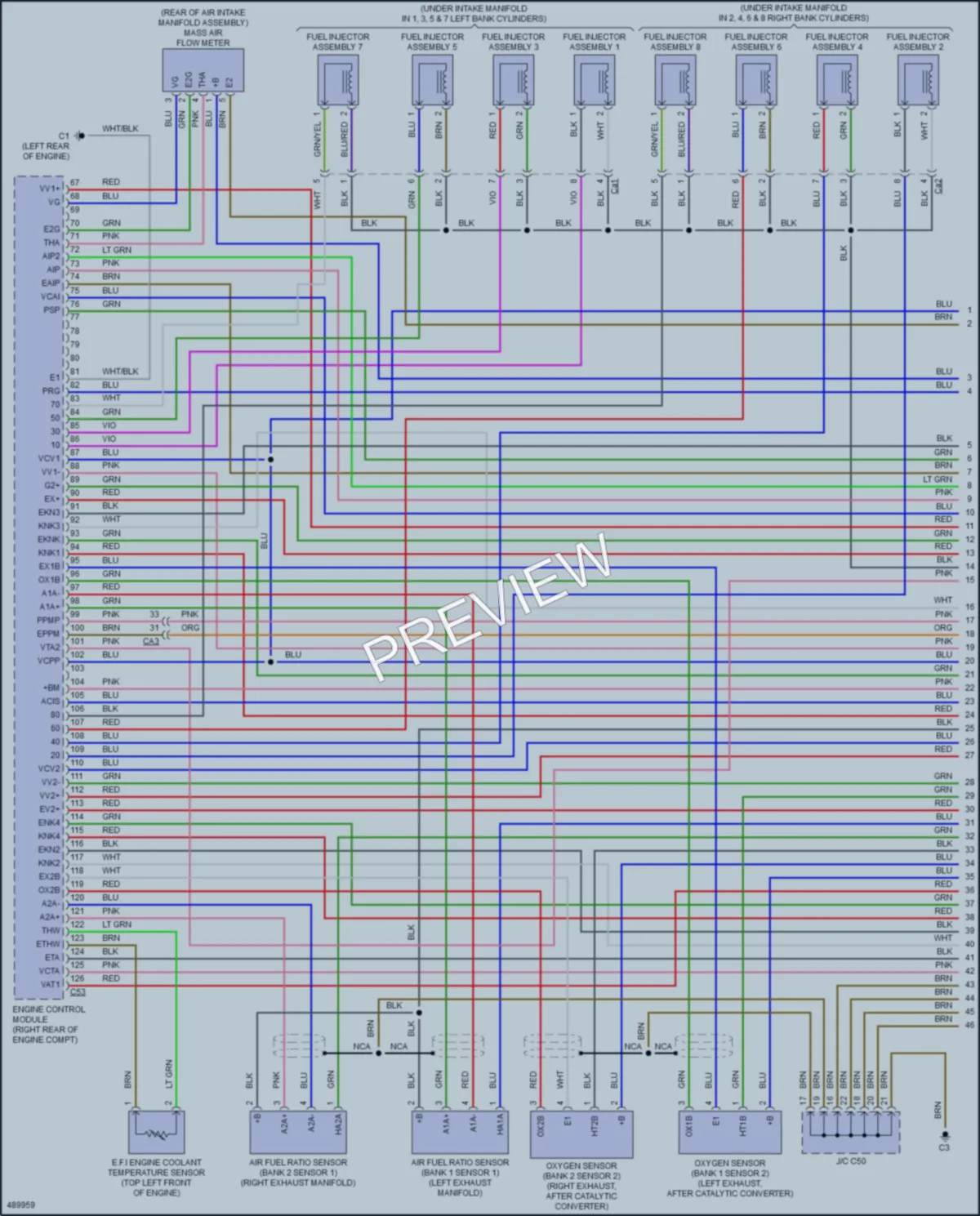 2016 Toyota LandCruiser Engine Performance wiring diagram preview