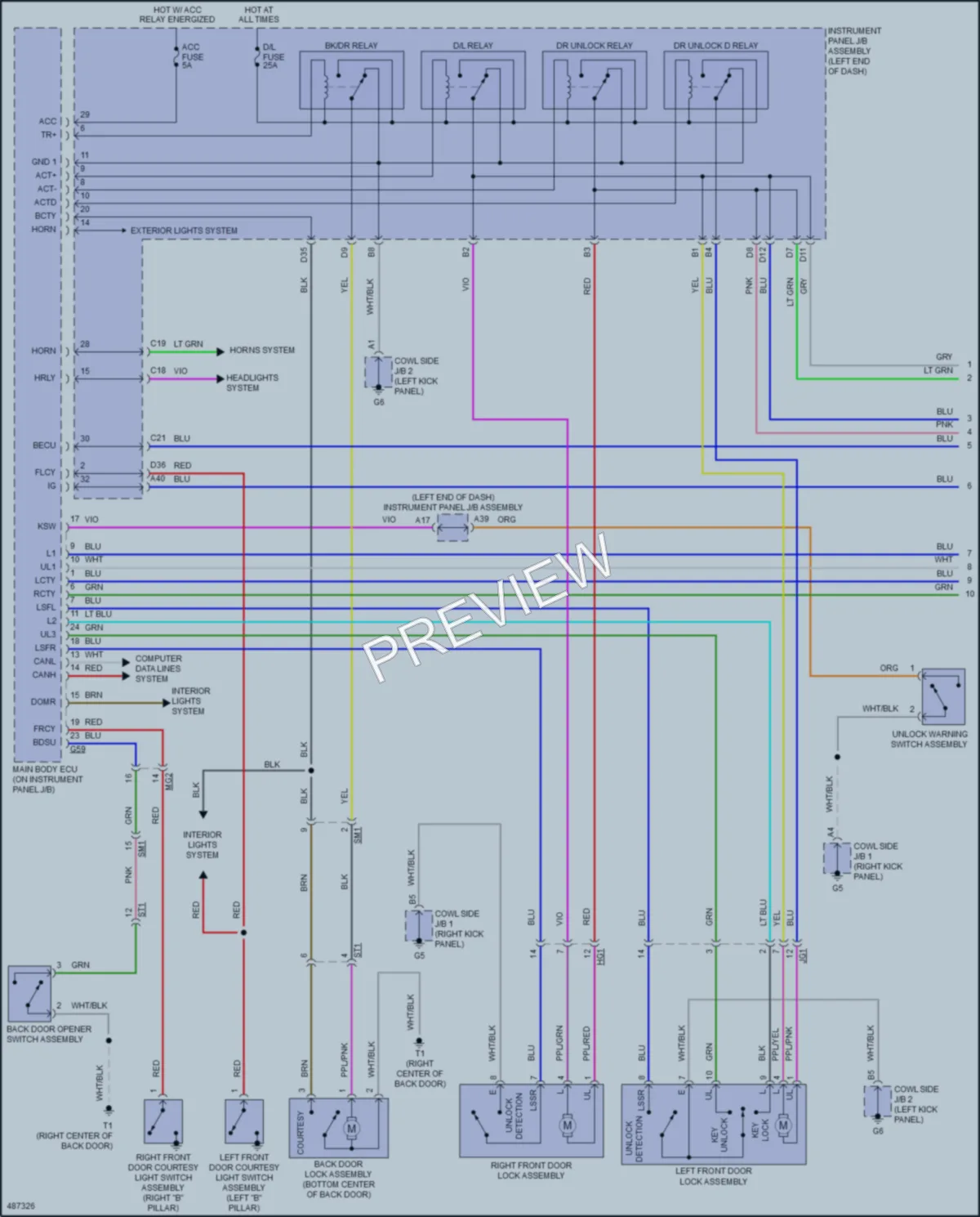 2016 Toyota Priusc Anti Theft wiring diagram preview