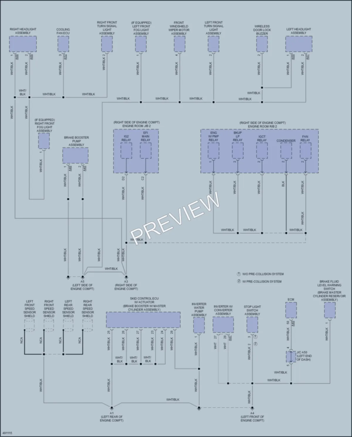 2016 Toyota Priusc Ground Distribution wiring diagram preview