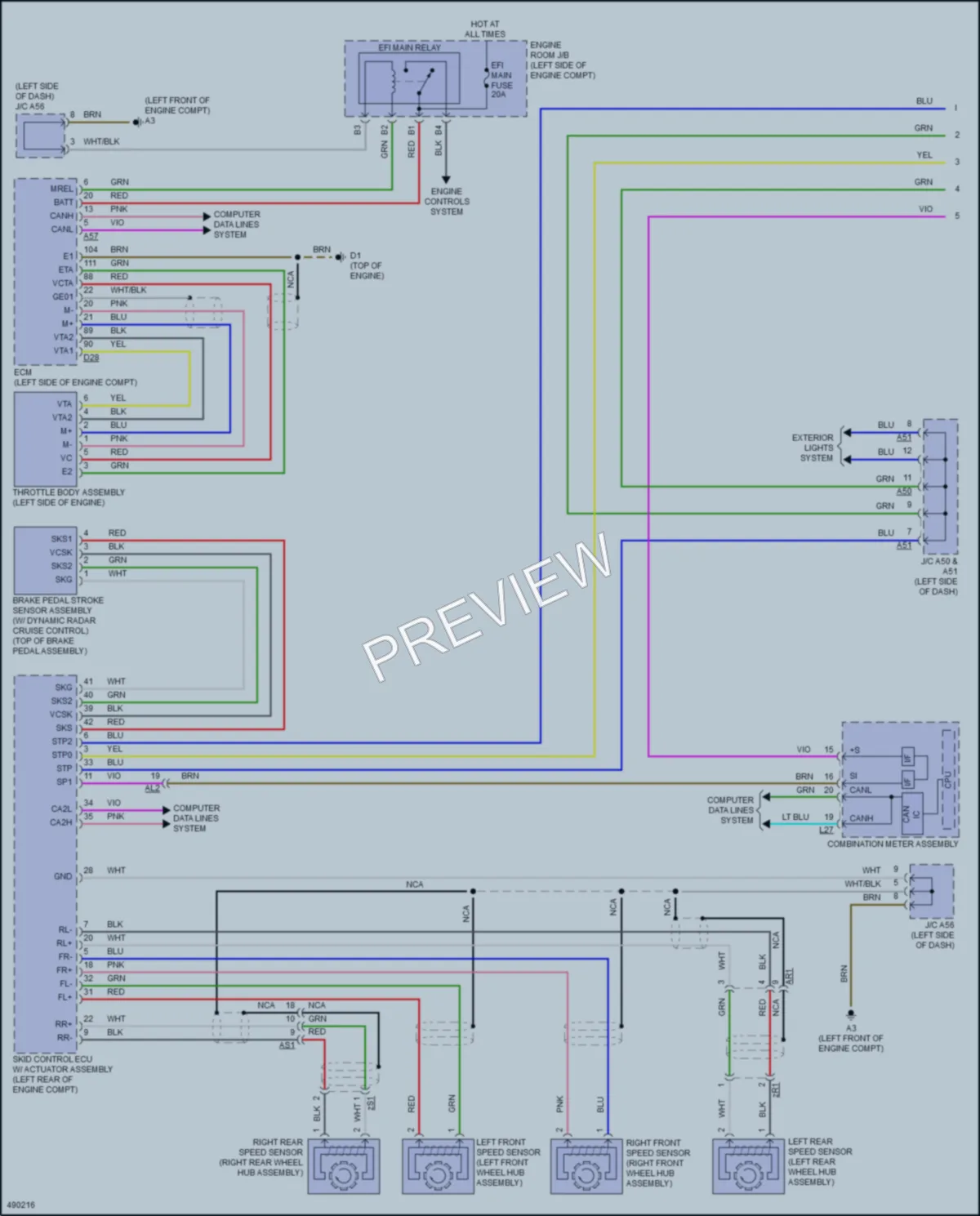 2016 Toyota Priusv Cruise Control wiring diagram preview