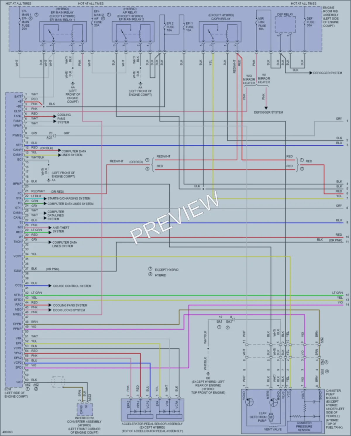2016 Toyota RAV4 Engine Performance wiring diagram preview
