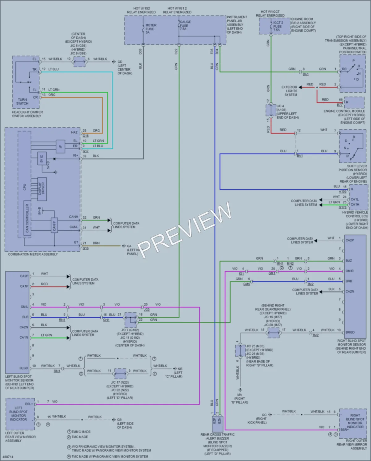 2016 Toyota RAV4Hybrid Navigation wiring diagram preview