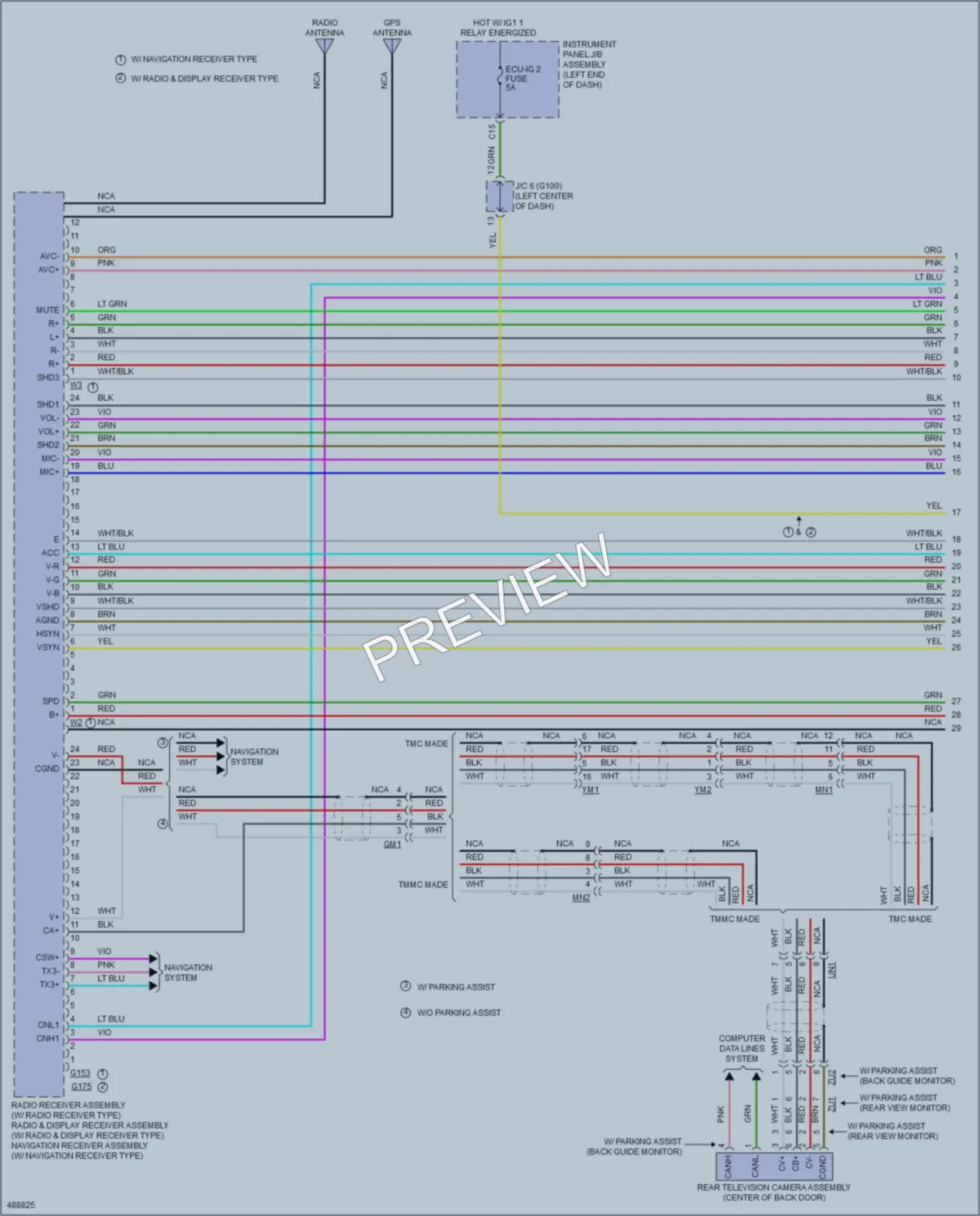 2016 Toyota RAV4Hybrid Radio wiring diagram preview