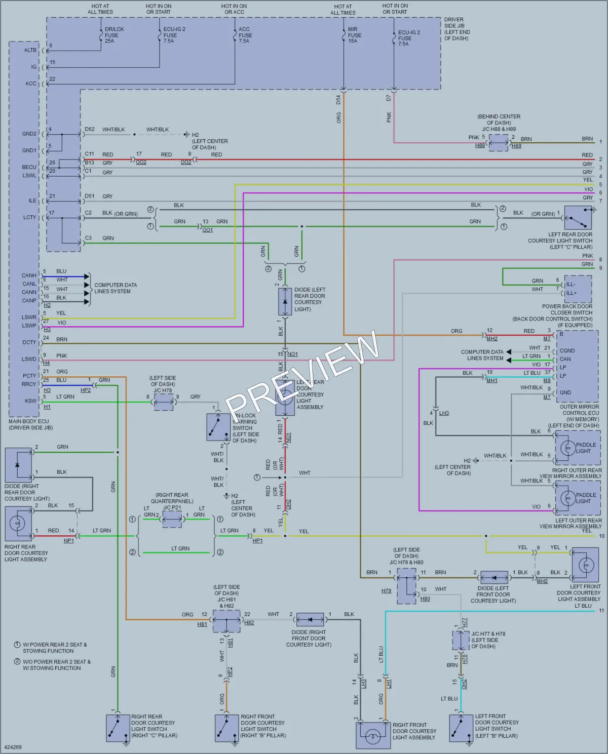2016 Toyota Sequoia Interior Lights wiring diagram preview