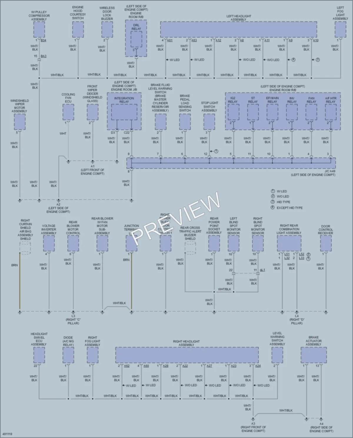 2016 Toyota Sienna Ground Distribution wiring diagram preview