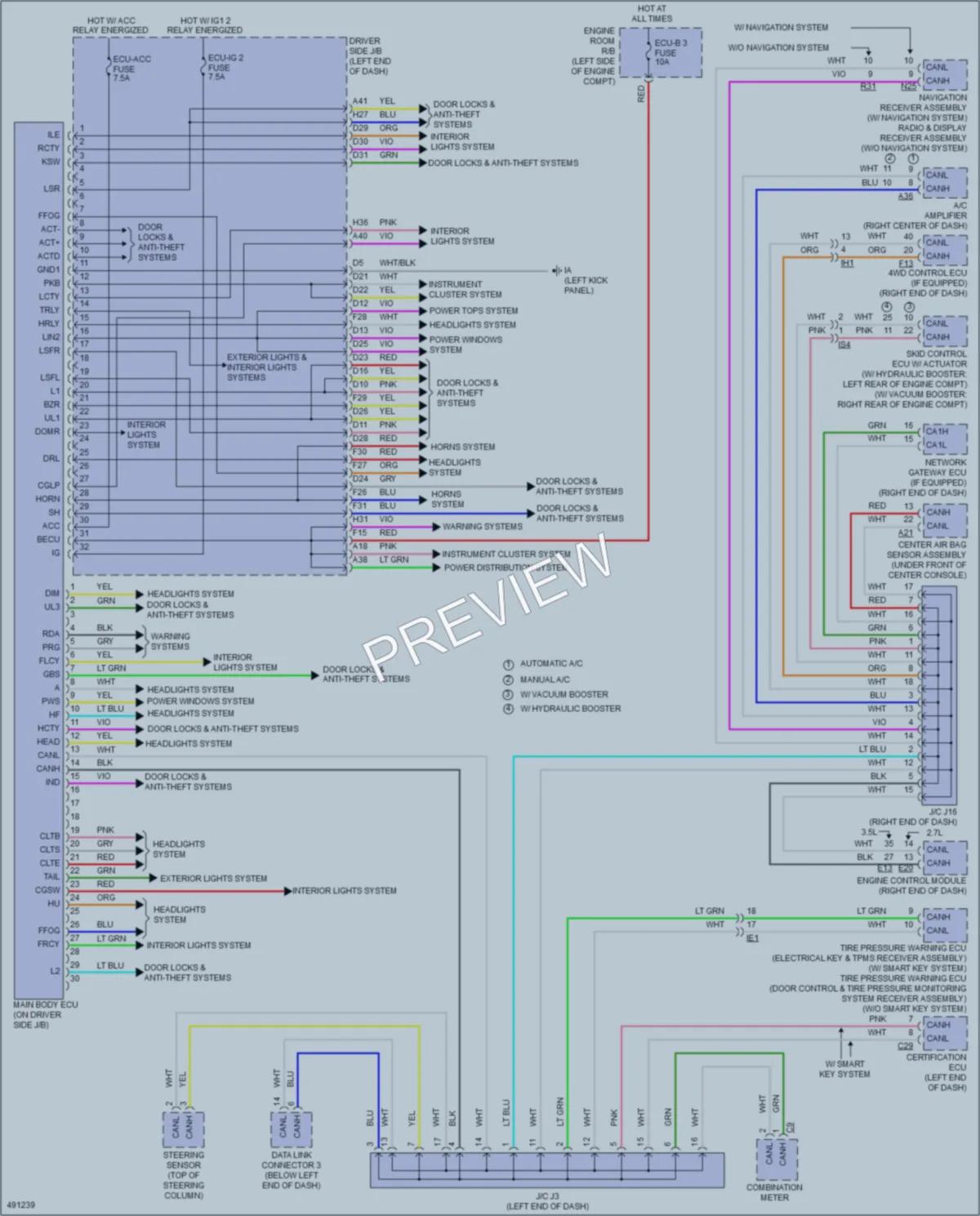 2016 Toyota Tacoma Body Control Modules wiring diagram preview
