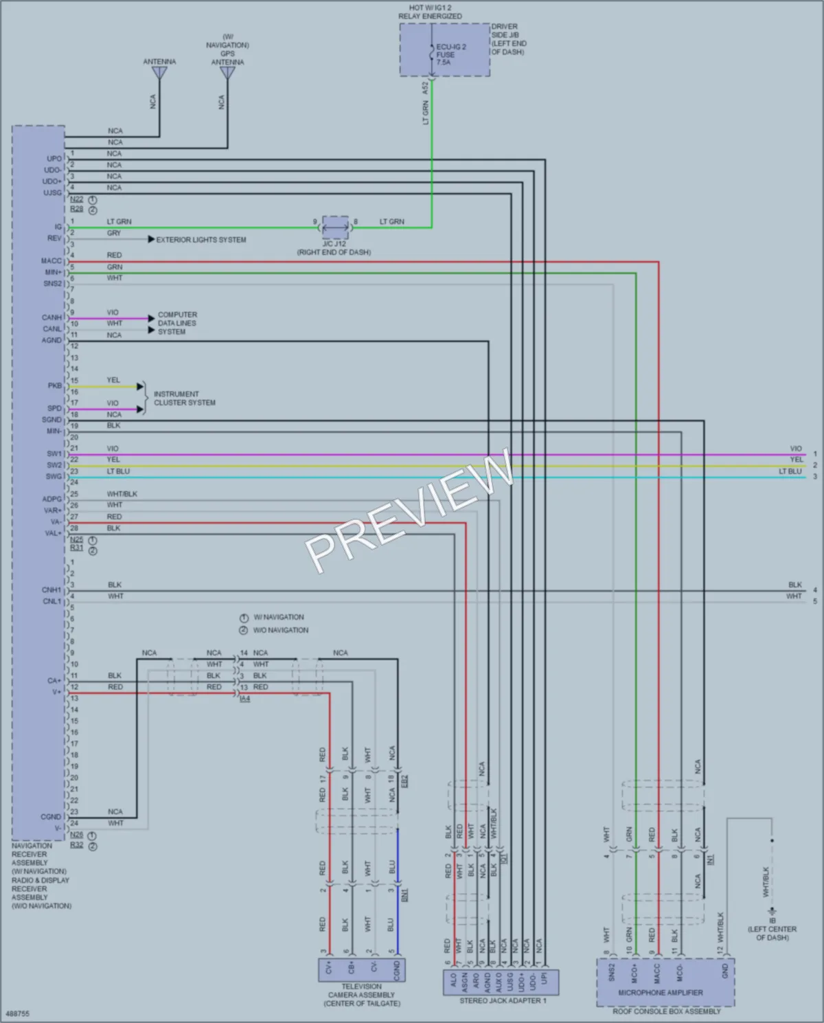 2016 Toyota Tacoma Radio wiring diagram preview