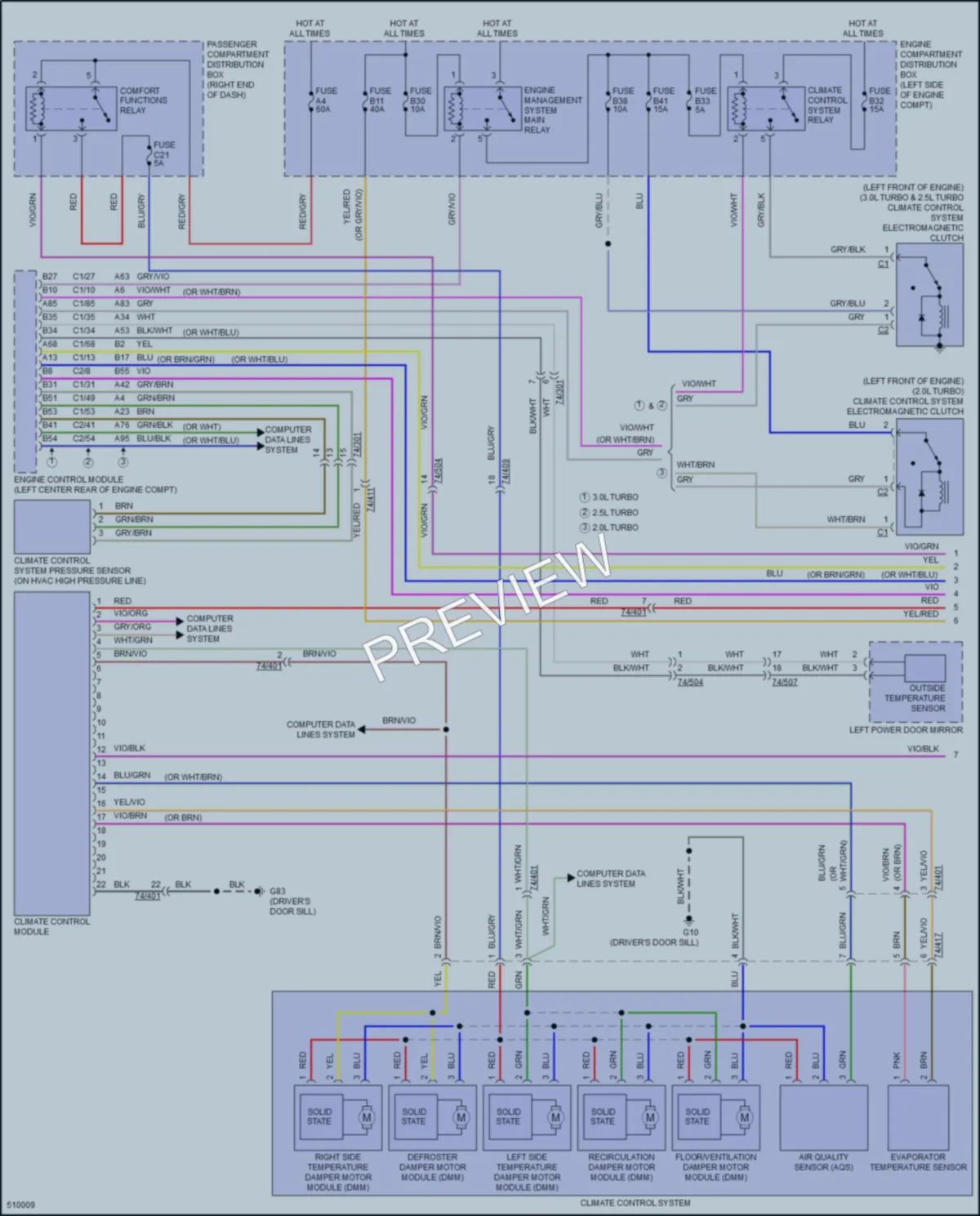 2016 Volvo S60 Air Conditioning wiring diagram preview
