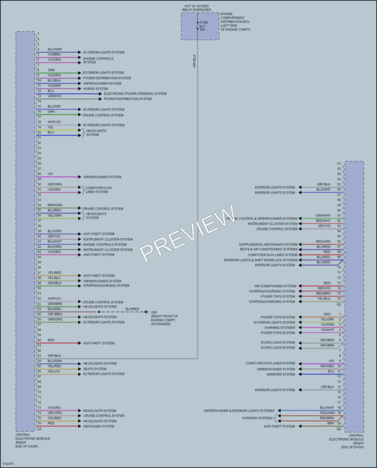 2016 Volvo S60 Body Control Modules wiring diagram preview