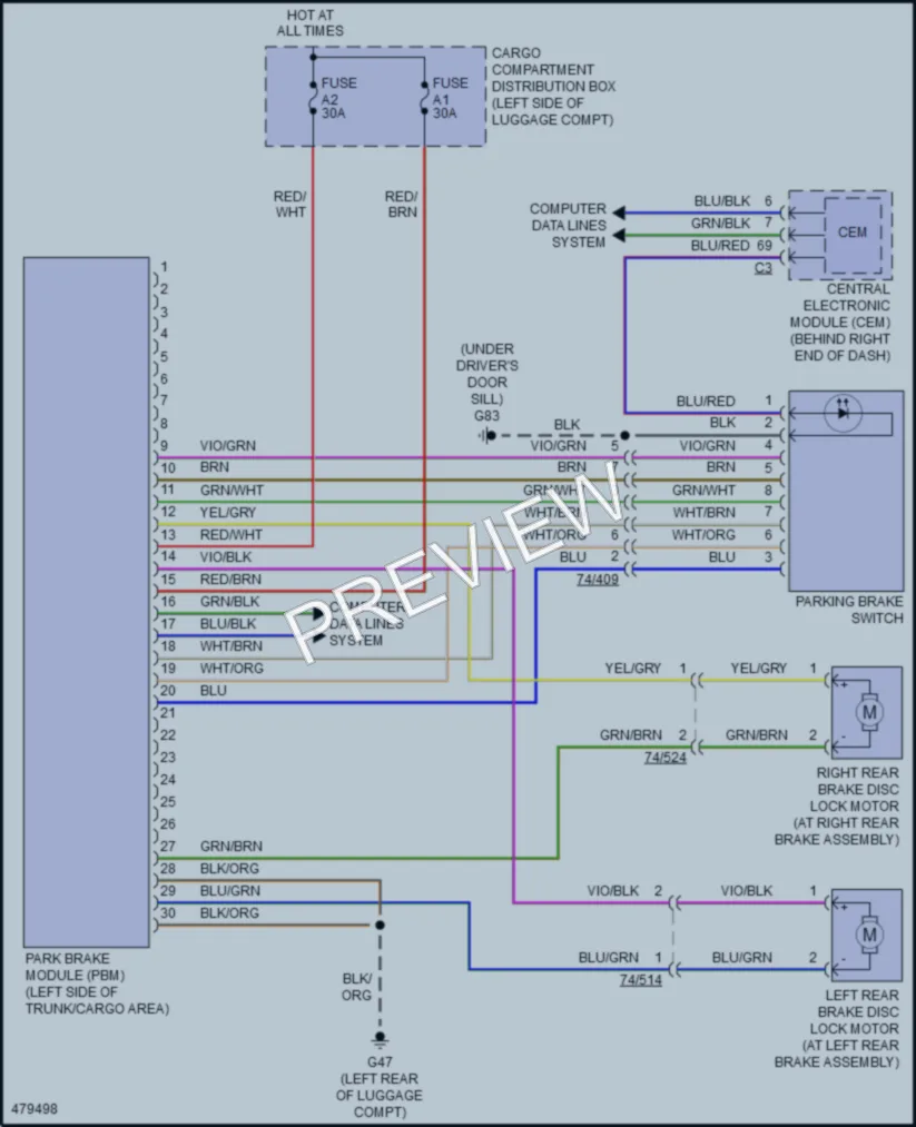 2016 Volvo S80 Shift Interlock wiring diagram preview