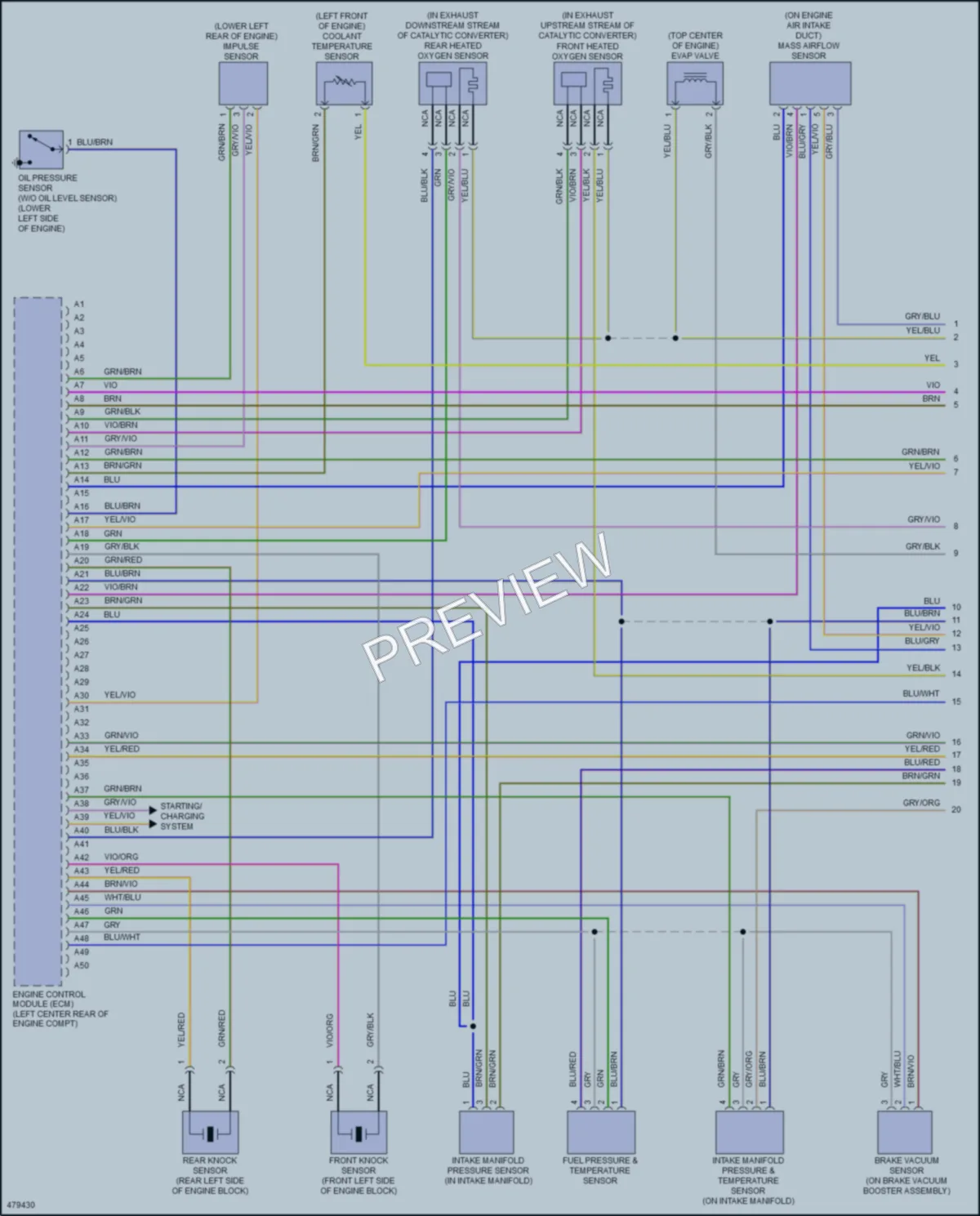 2016 Volvo V60CrossCountry Engine Performance wiring diagram preview
