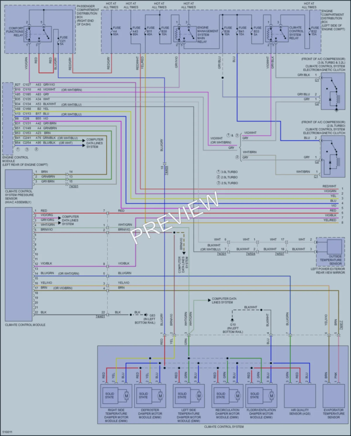 2016 Volvo XC60 Air Conditioning wiring diagram preview