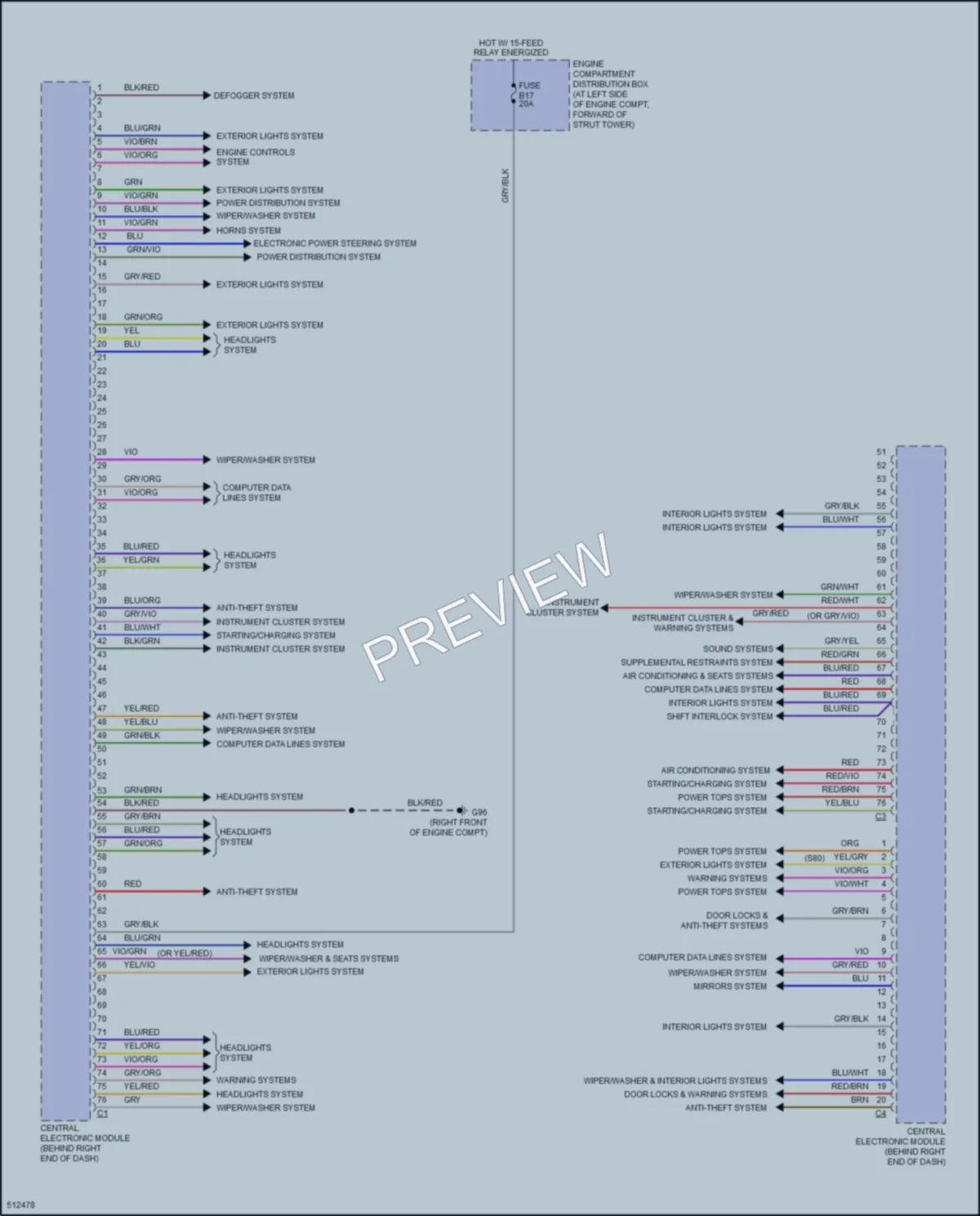 2016 Volvo XC70 Body Control Modules wiring diagram preview