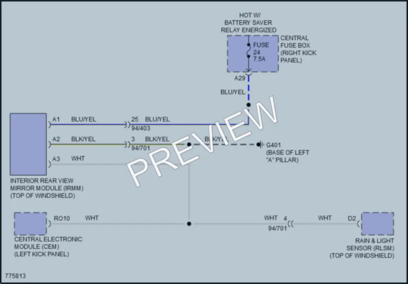 2016 Volvo XC90PlugIn Power Mirrors wiring diagram preview