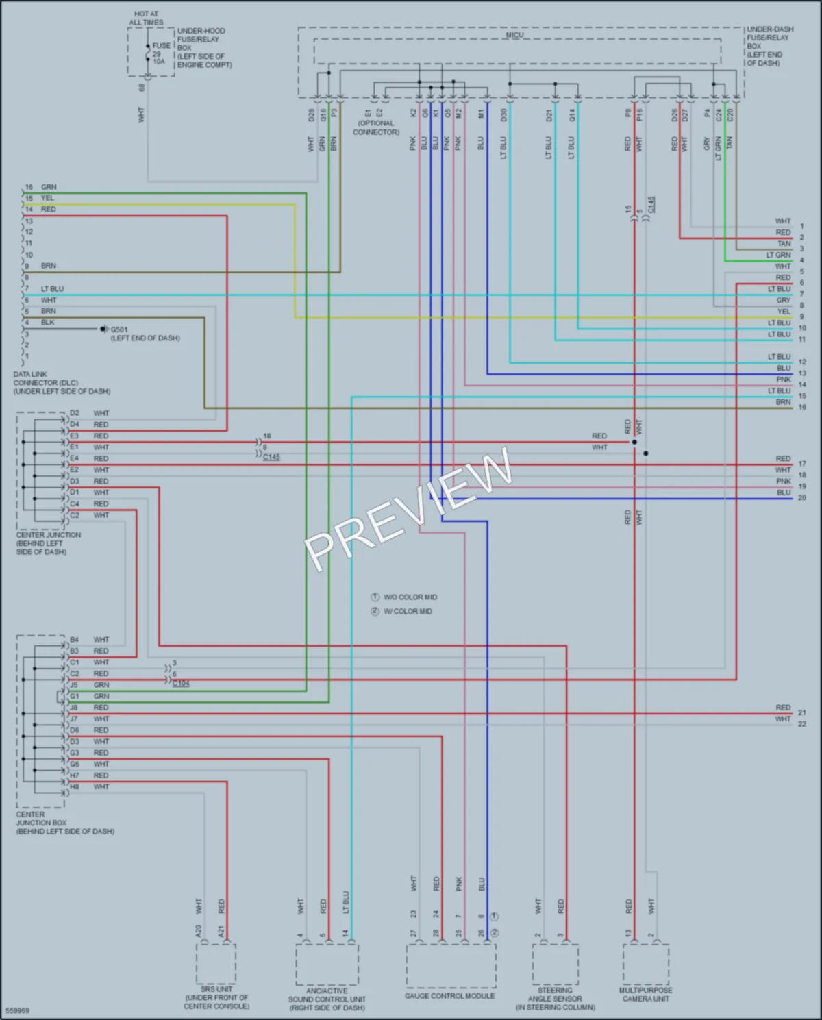 2017 Acura ILX Computer Data Lines wiring diagram preview