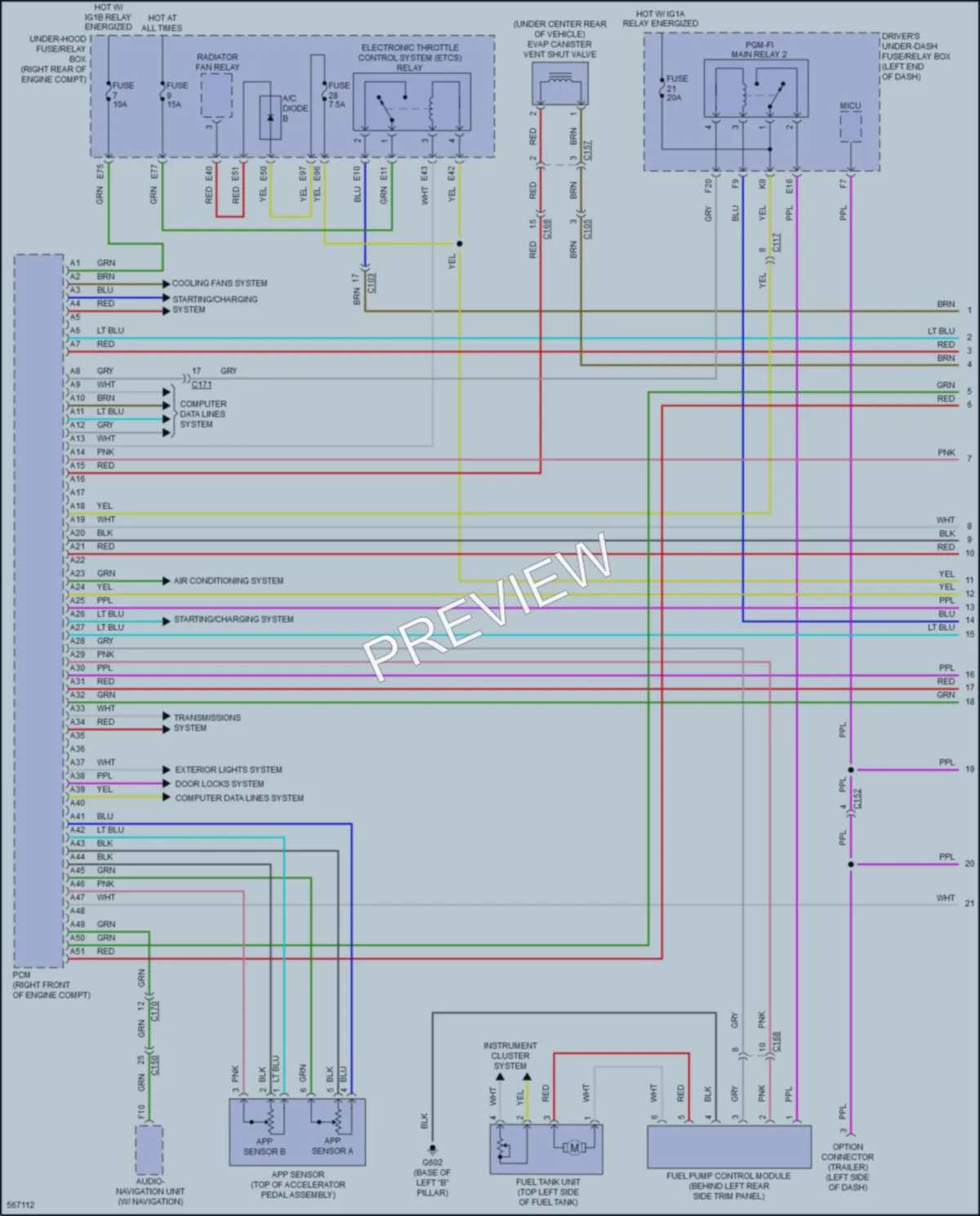 2017 Acura MDX Engine Performance wiring diagram preview