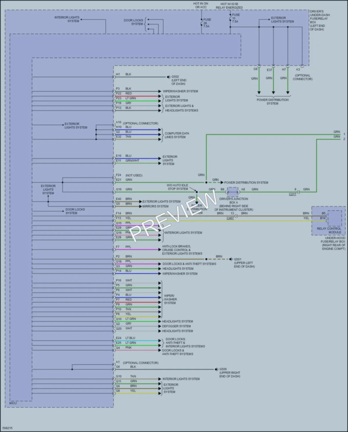 2017 Acura MDXSportHybrid Body Control Modules wiring diagram preview