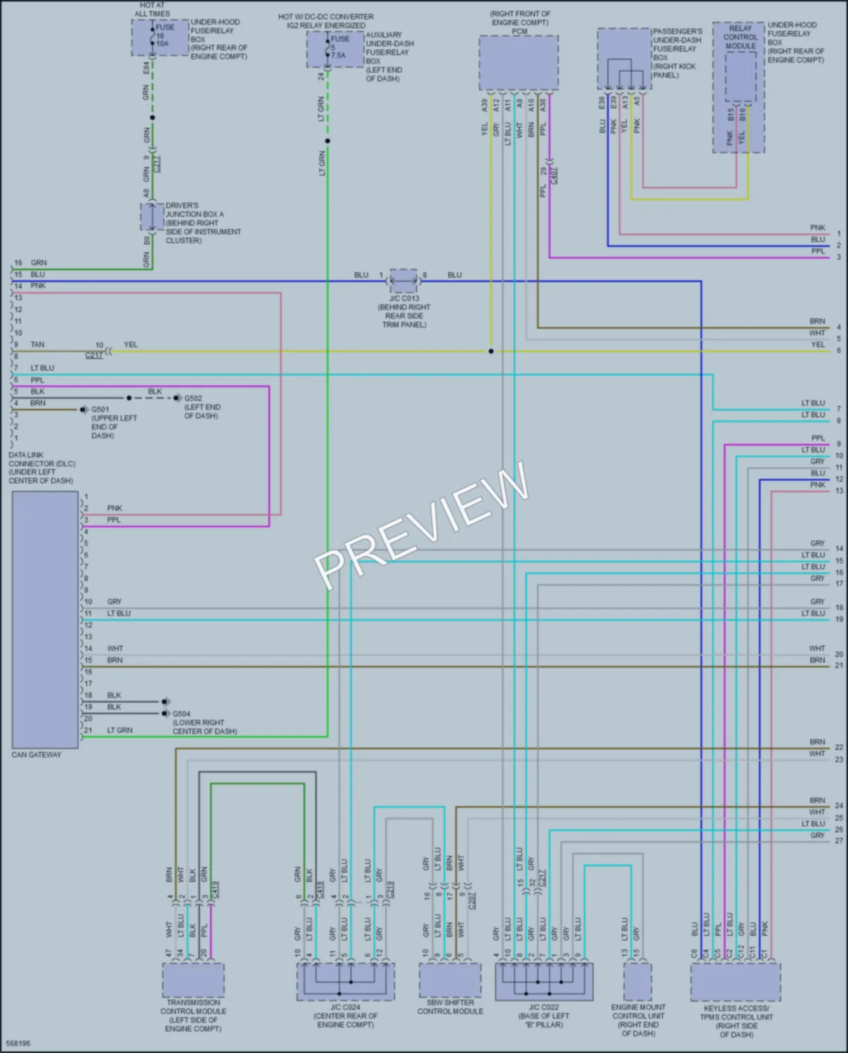 2017 Acura MDXSportHybrid Computer Data Lines wiring diagram preview
