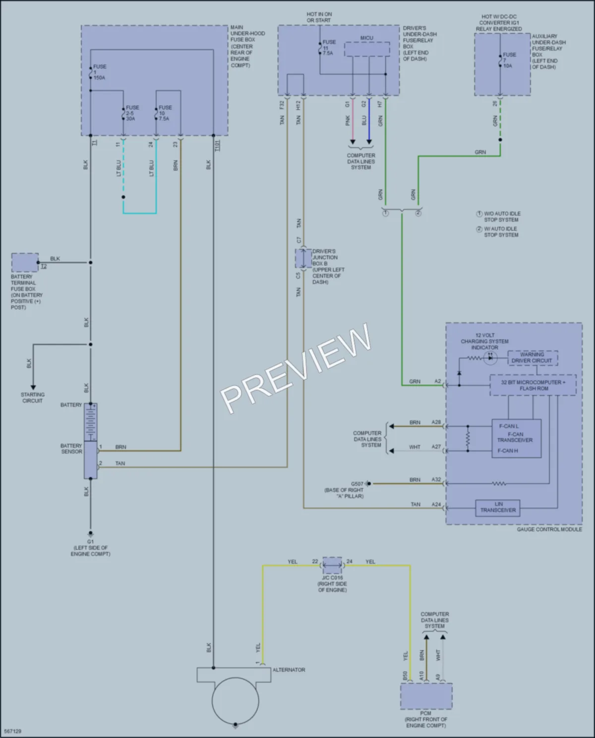 2017 Acura MDXSportHybrid Starting Charging wiring diagram preview