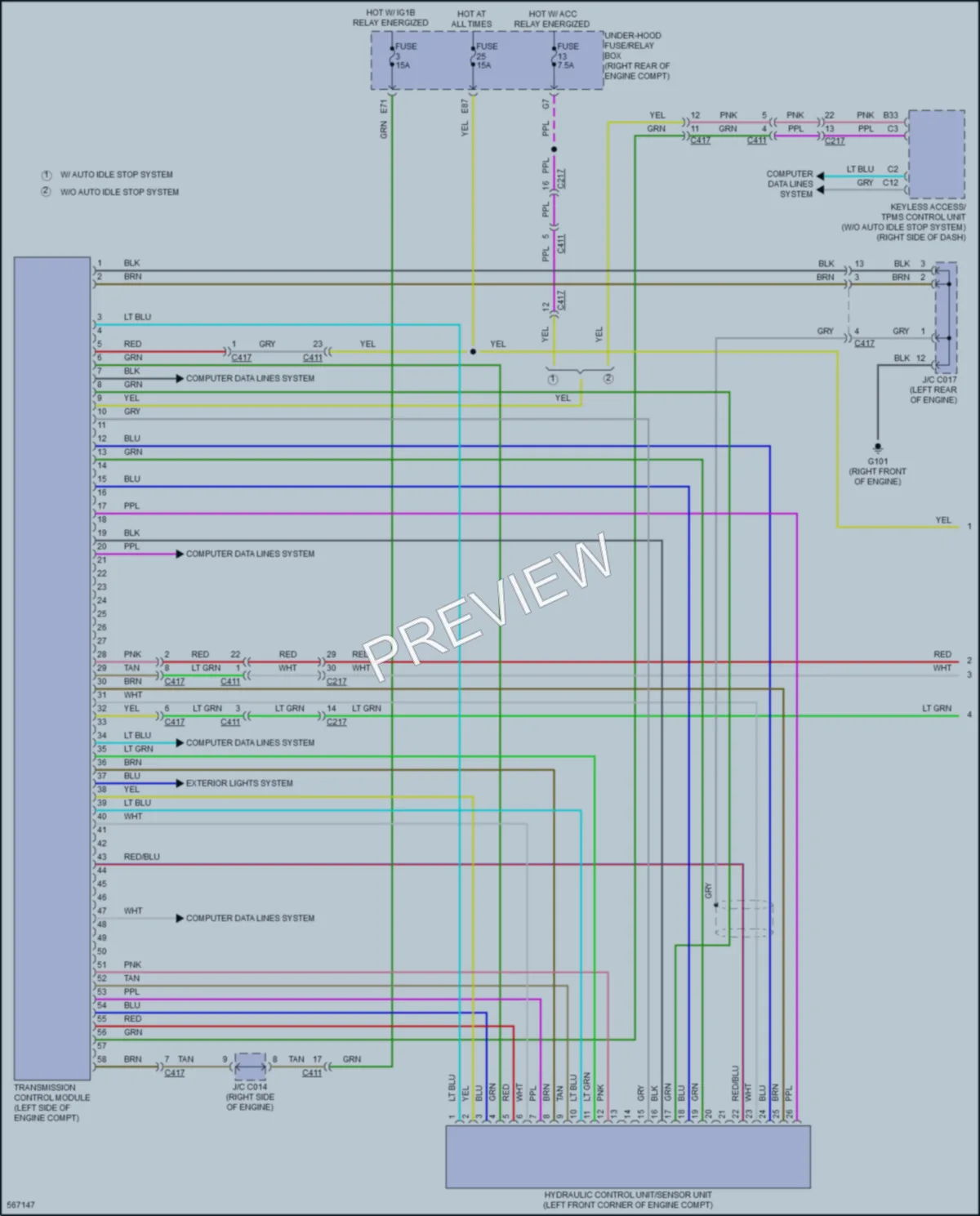 2017 Acura MDXSportHybrid Transmission wiring diagram preview