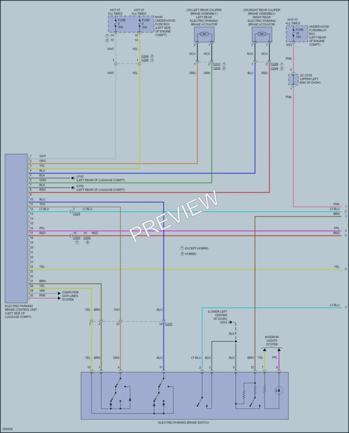 2017 Acura RLX Shift Interlock wiring diagram preview