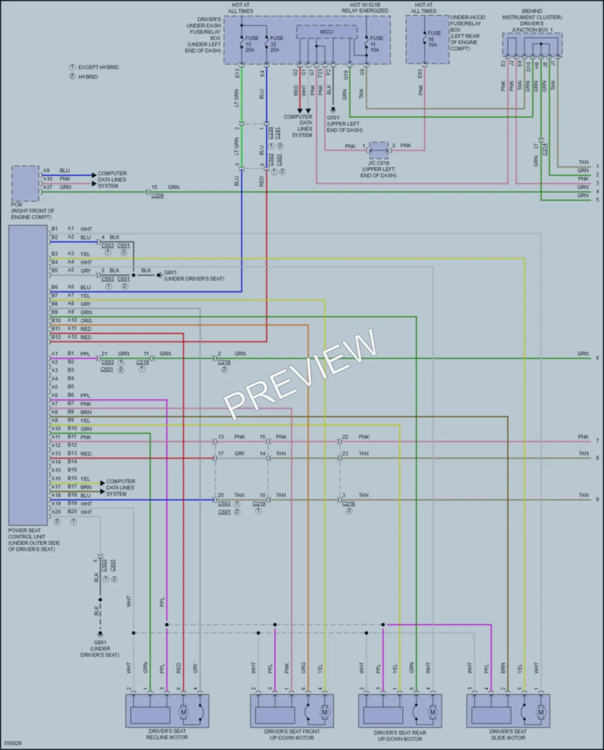 2017 Acura RLXSportHybrid Memory Systems wiring diagram preview